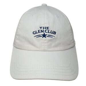 The Glen Club Strapback Baseball Cap White One Size Adjustable American Needle